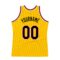Custom Gold Black-Red Authentic Throwback Basketball Jersey