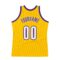 Custom Gold White-Purple Authentic Throwback Basketball Jersey