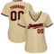 Custom Sand Black-Red Authentic Baseball Jersey