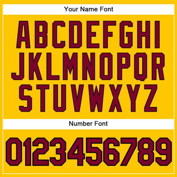 Custom Gold Black Pinstripe Maroon-Black Authentic Basketball Jersey