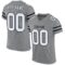 gray_0001 Custom Gray White-Black Mesh Authentic Football Jersey