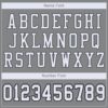 Custom Gray White-Black Mesh Authentic Football Jersey