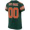 Custom Green Orange-White Mesh Authentic Football Jersey