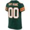 green_0004-3 Custom Green White-Orange Mesh Authentic Football Jersey