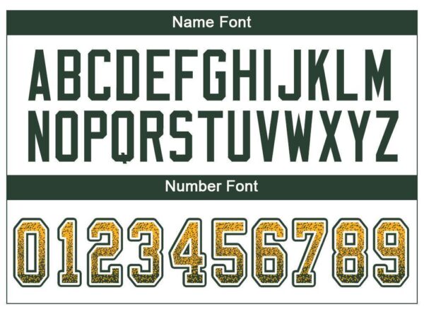 green_b_0027-3 Custom Gold Green-White Drift Fashion Football Jersey