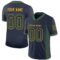 green_b_0031 Custom Navy Green-Gold Drift Fashion Football Jersey
