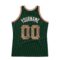 Custom Hunter Green Camo-Cream Authentic Throwback Basketball Jersey