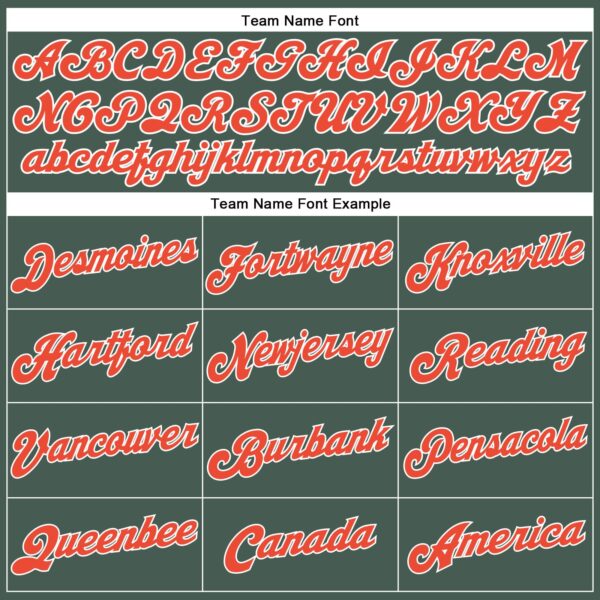 Custom Hunter Green White Pinstripe Orange-White Authentic Basketball Jersey