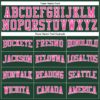 Custom Hunter Green Pink-White Authentic Throwback Basketball Jersey