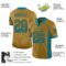 jacksonville_0028-1 Custom Old Gold Teal-Black Drift Fashion Football Jersey