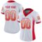 kansas_c_0032 Custom White Scarlet-Gold Drift Fashion Football Jersey