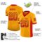 kansas_c_0036-1 Custom Gold Scarlet-Black Drift Fashion Football Jersey