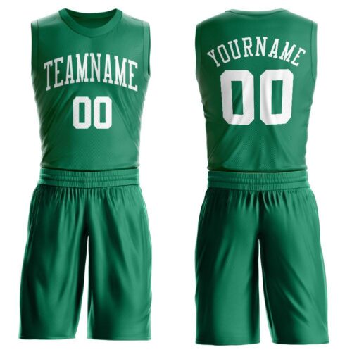kelly_green_0008 Custom Kelly Green White Round Neck Suit Basketball Jersey