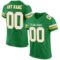 kelly_green_0024 Custom Grass Green White-Gold Mesh Authentic Football Jersey