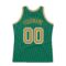Custom Kelly Green Old Gold-White Authentic Throwback Basketball Jersey