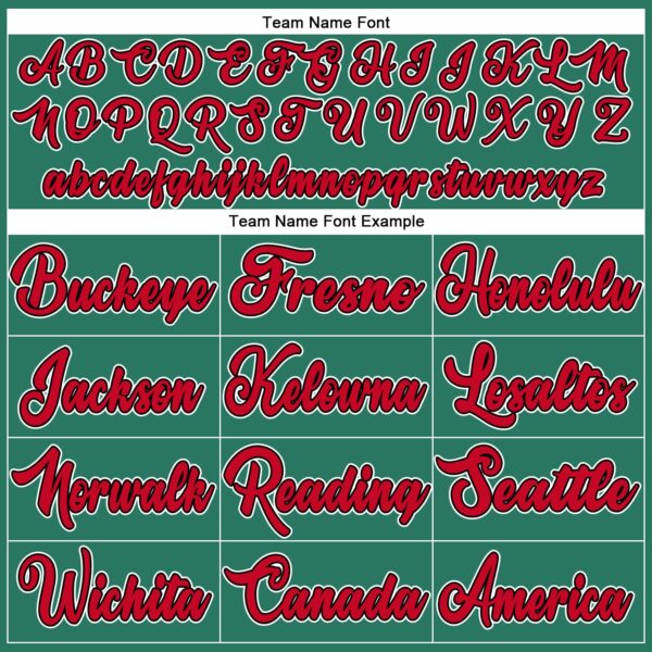 Custom Kelly Green Red-Black Authentic Throwback Basketball Jersey