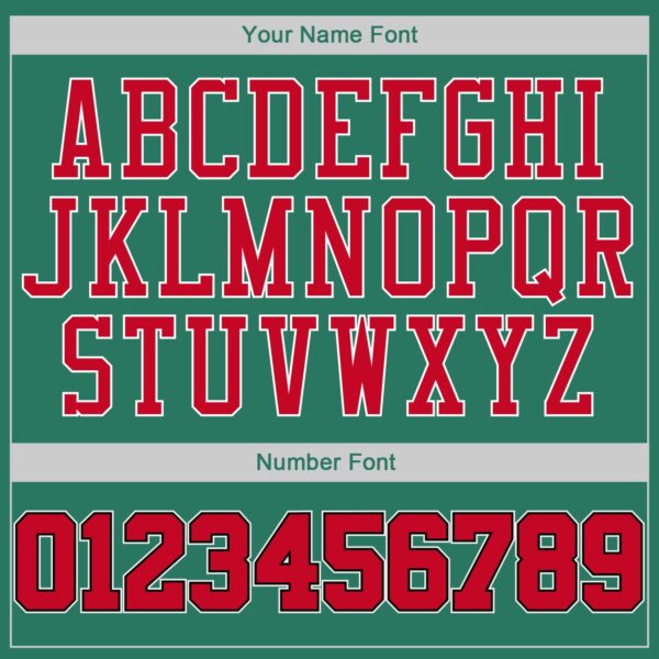 Custom Kelly Green Red-Black Authentic Throwback Basketball Jersey