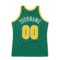 Custom Kelly Green Gold-White Authentic Throwback Basketball Jersey