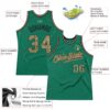Custom Kelly Green Camo-Black Authentic Throwback Basketball Jersey
