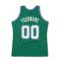 Custom Kelly Green White-Royal Authentic Throwback Basketball Jersey