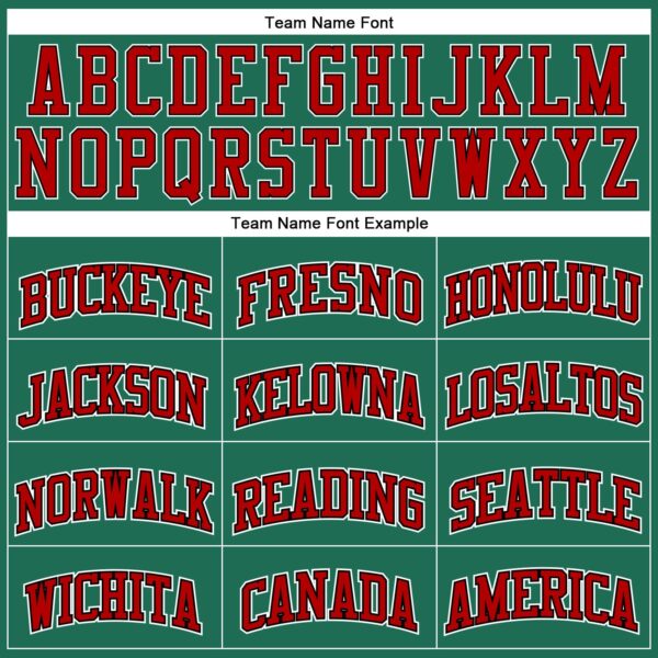 Custom Kelly Green Red Pinstripe Red-Black Authentic Basketball Jersey