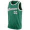 Custom Kelly Green White Pinstripe White-Gray Authentic Basketball Jersey