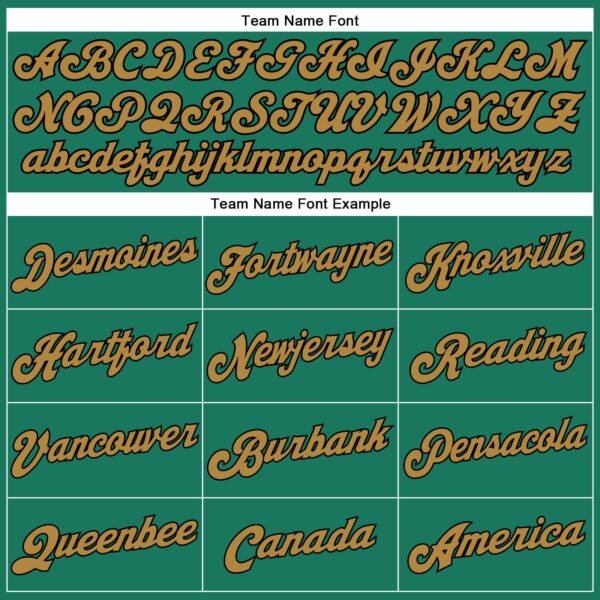 Custom Kelly Green White Pinstripe Old Gold-Black Authentic Basketball Jersey