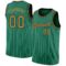 Custom Kelly Green White Pinstripe Old Gold-Black Authentic Basketball Jersey