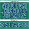 Custom Kelly Green White Pinstripe Royal-White Authentic Basketball Jersey