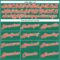 Custom Kelly Green White Pinstripe Orange-White Authentic Basketball Jersey