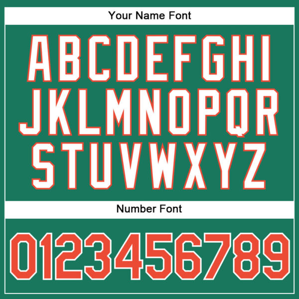 Custom Kelly Green White Pinstripe Orange-White Authentic Basketball Jersey