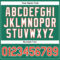 Custom Kelly Green White Pinstripe Orange-White Authentic Basketball Jersey