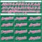 Custom Kelly Green Pink-White Authentic Baseball Jersey