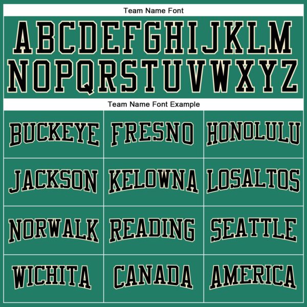 Custom Kelly Green Black-Cream Authentic Throwback Basketball Jersey