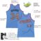 Custom Light Blue Camo-Pink Authentic Throwback Basketball Jersey