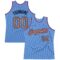 Custom Light Blue Camo-Pink Authentic Throwback Basketball Jersey