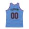 Custom Light Blue Black-Pink Authentic Throwback Basketball Jersey