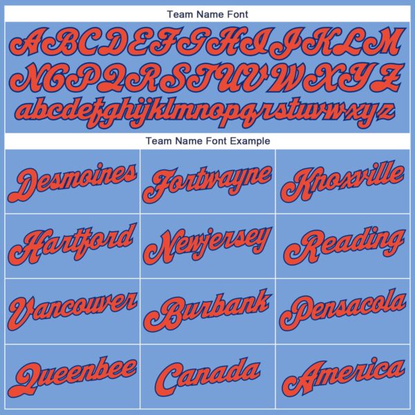 Custom Light Blue Orange-Royal Authentic Throwback Basketball Jersey