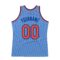 Custom Light Blue Orange-Royal Authentic Throwback Basketball Jersey