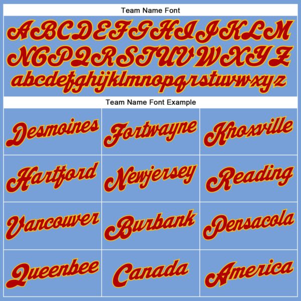 Custom Light Blue Red Pinstripe Red-Gold Authentic Basketball Jersey