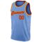 Custom Light Blue Red Pinstripe Red-Gold Authentic Basketball Jersey