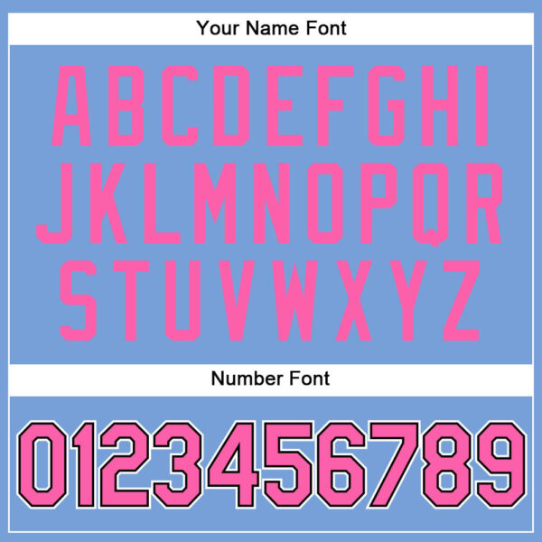 Custom Light Blue White Pinstripe Pink-Black Authentic Basketball Jersey