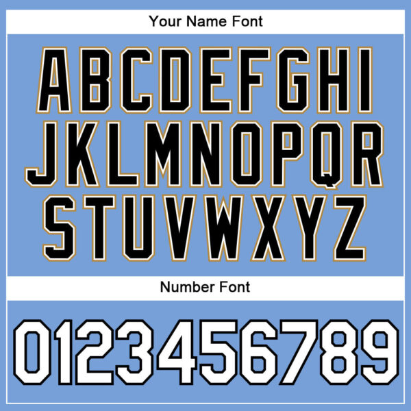 Custom Light Blue White Pinstripe White-Old Gold Authentic Basketball Jersey