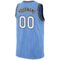 Custom Light Blue White Pinstripe White-Old Gold Authentic Basketball Jersey