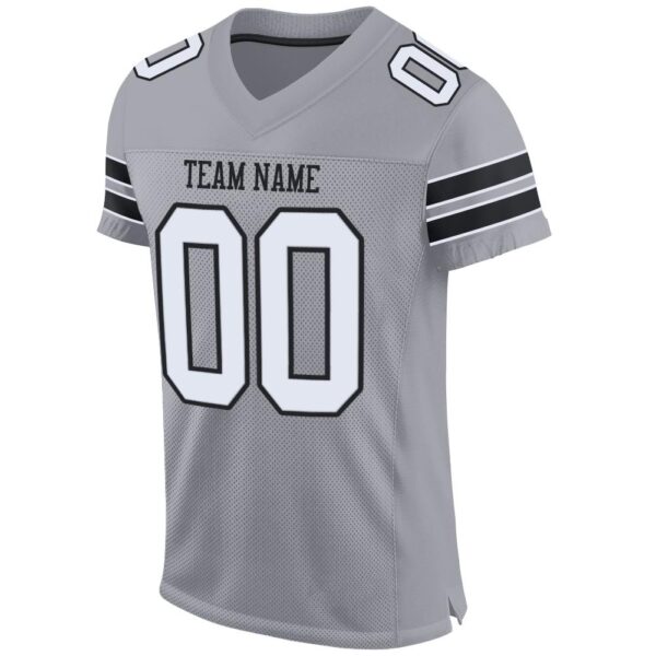 light_gray_0001-2 Custom Light Gray White-Black Mesh Authentic Football Jersey