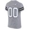 light_gray_0001-3 Custom Light Gray White-Black Mesh Authentic Football Jersey