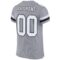 Custom Light Gray White-Black Mesh Authentic Football Jersey