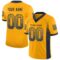 los_an_0085 Custom Gold Navy-Powder Blue Drift Fashion Football Jersey