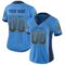 Custom Powder Blue Navy-Gold Drift Fashion Football Jersey