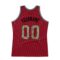 Custom Maroon Camo-Gray Authentic Throwback Basketball Jersey
